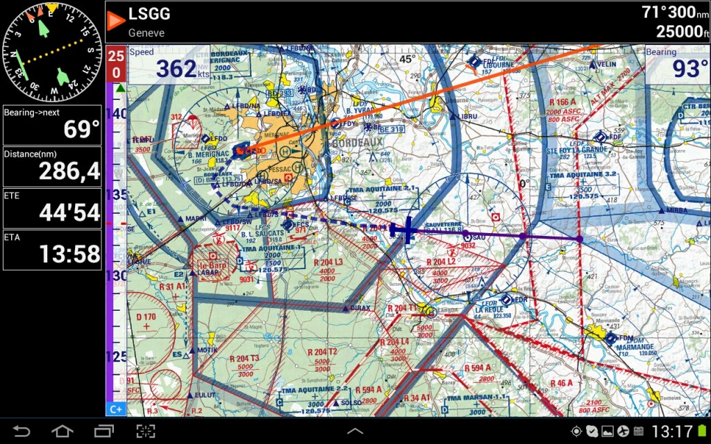 Moving Map sur Flight Assistant