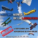 L'affiche officielle du Meeting de la Libération à Pontarlier le 6 septembre 2014